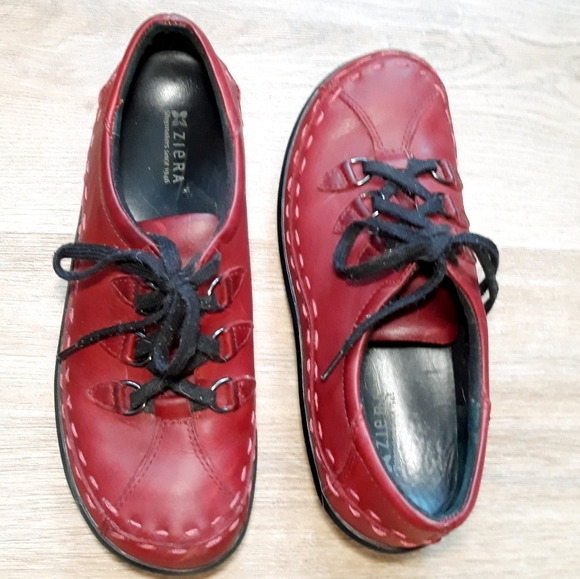Ziera Allsorts Hiking Inspired Lace Up Shoes - Rogue Red EU 38.5 M / US 8 - Picture 15 of 16
